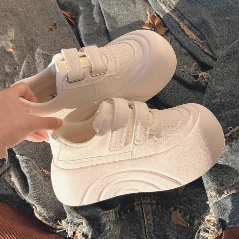 Damen Komfortable Sneaker mit verstellbarem Klettverschluss und gepolsterter Sohle Drune
