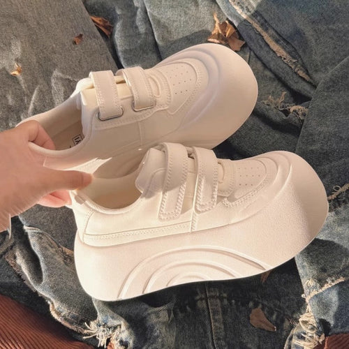 Damen Komfortable Sneaker mit verstellbarem Klettverschluss und gepolsterter Sohle Drune