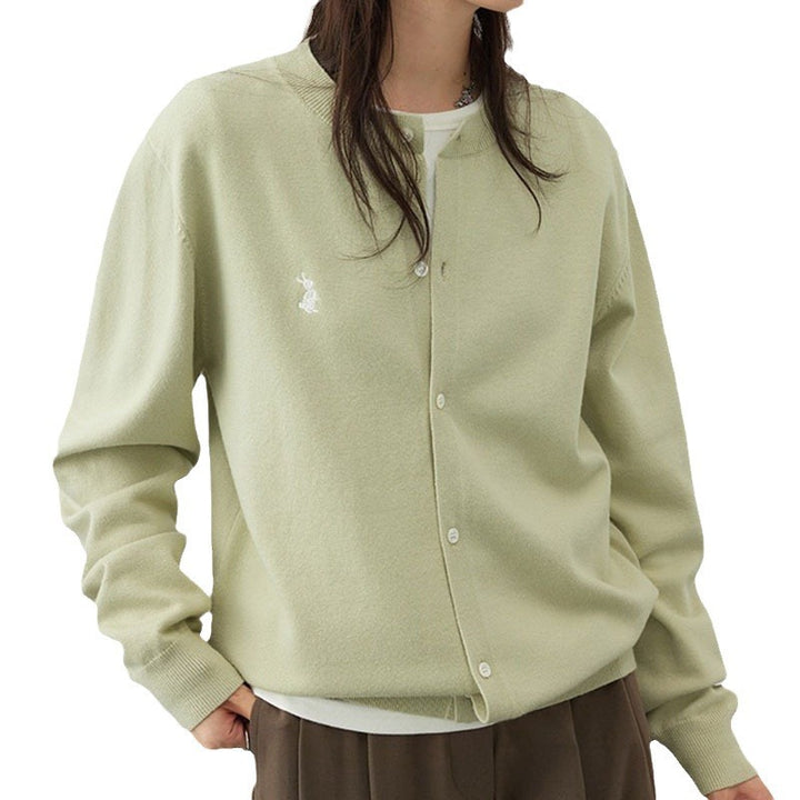 Damen weiche Strickjacke mit feinen Knopfdetails und elegantem Design Drune