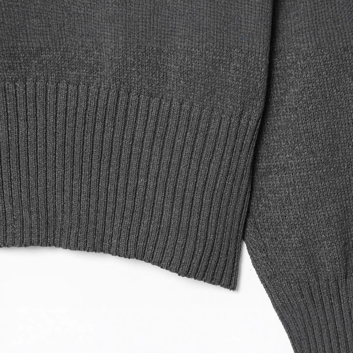 Damen gemütlicher Strickpullover mit weitem Schnitt und eleganter Bundabschlüsse Drune