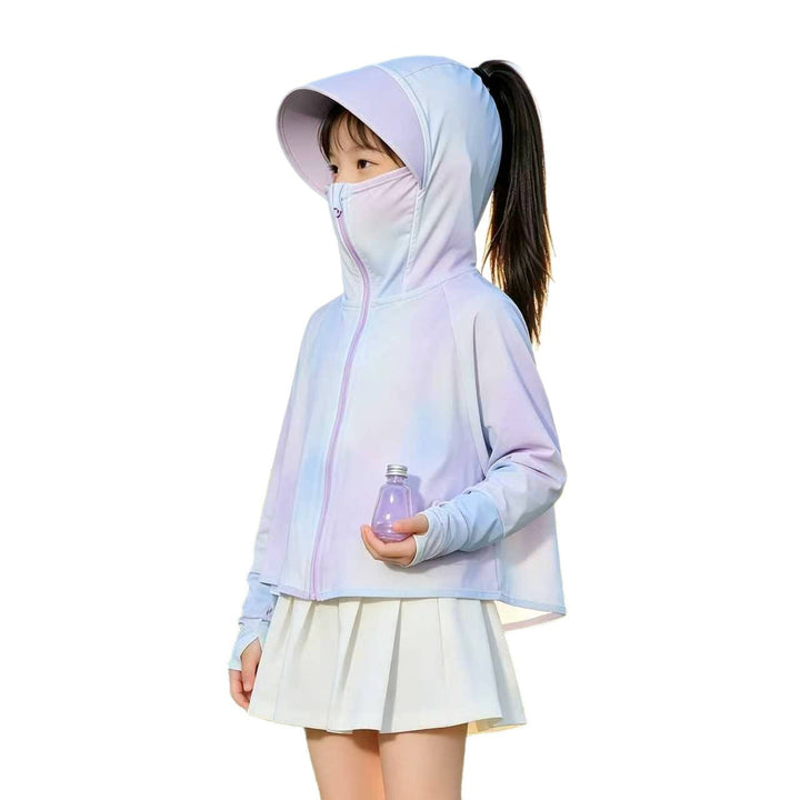 Mädchen modische Kapuzenjacke mit leichtem UV-Schutz Drune