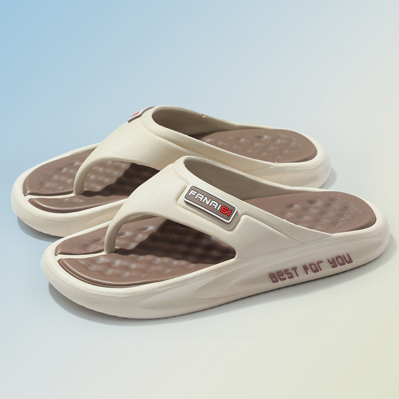 Herren Bequeme und rutschfeste Badesandalen mit ergonomischem Fußbett Drune