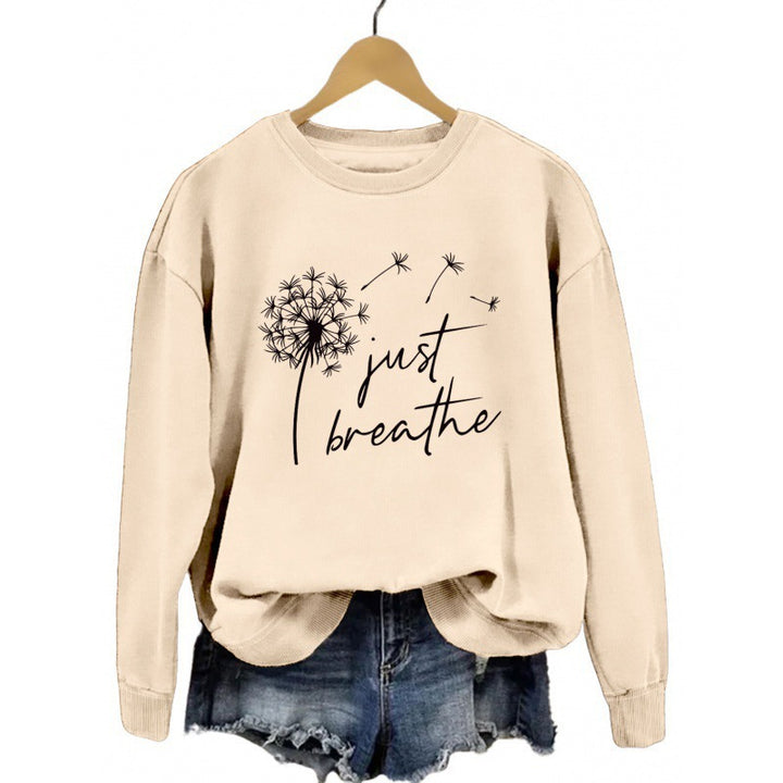 Damen Sweatshirt mit inspirierendem Pusteblumen-Motiv Drune