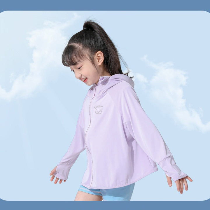 Damen Atmungsaktive Sportjacke mit UV-Schutz und Kapuze Drune