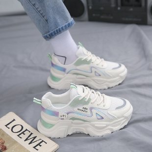 Damen Chunky Sneakers mit glänzenden Akzenten und auffälligem Design Drune