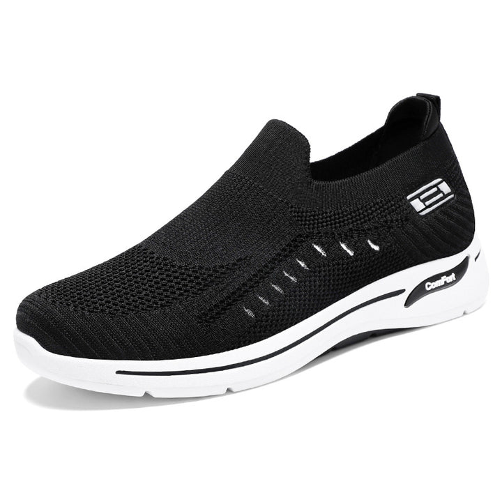 Damen nan ultraleichter gestrickter Slip-On Walking-Sneaker mit nahtlosem Sockenschaft und dämpfender EVA-Comfort-Zwischensohle Drune