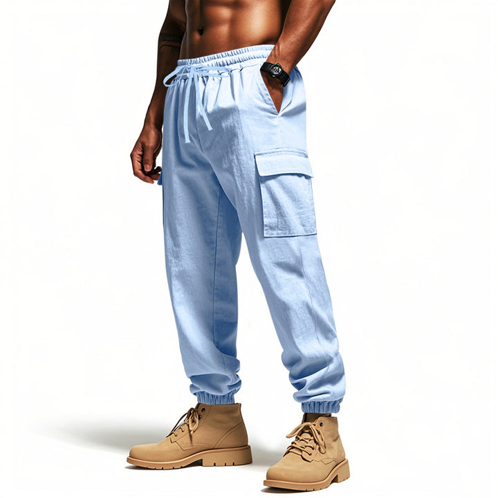 Herren Cargo-Hose mit elastischem Bund und praktischen Taschen Drune