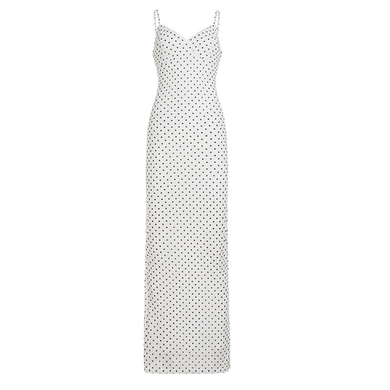 Damen Maxikleid mit seitlichem Schlitz und dekorativer Raffung Drune