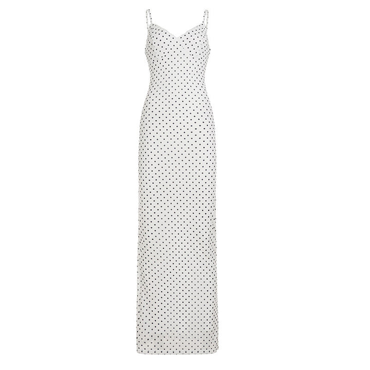 Damen Maxikleid mit seitlichem Schlitz und dekorativer Raffung Drune