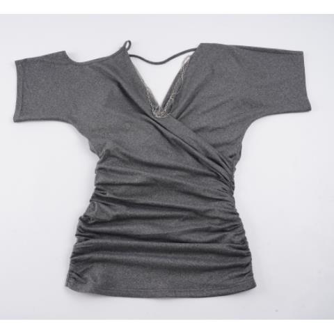 Damen Wickeloberteil mit asymmetrischem Schnitt und lässigem Design Drune