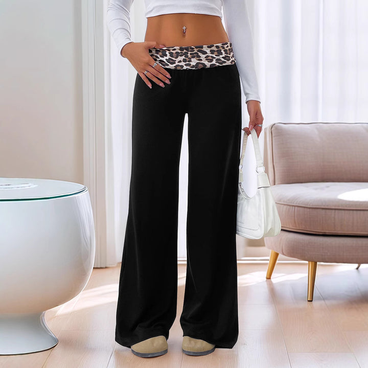 Damen Elegante und bequeme Freizeithose mit modischem Bund Drune