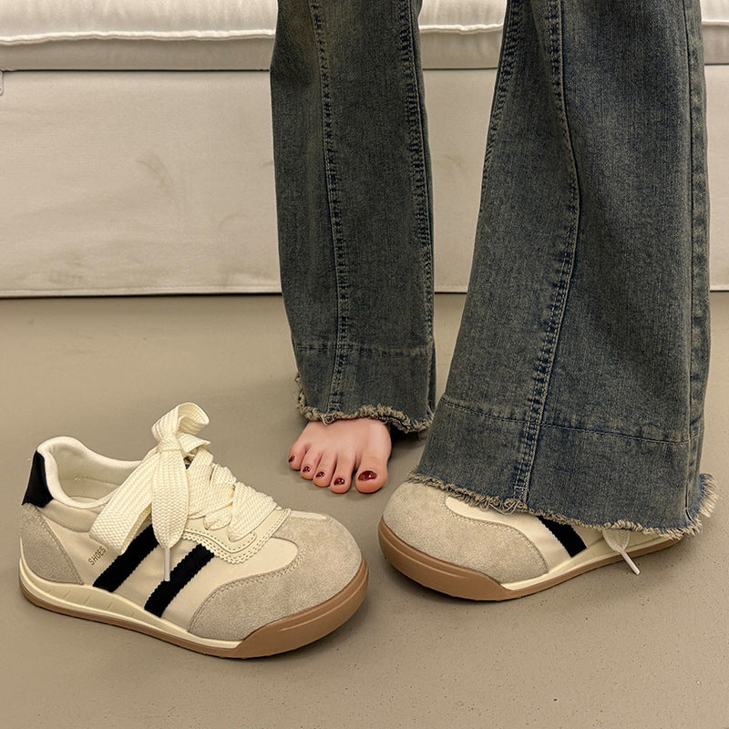 Damen Bequeme Sneakers mit modischen Akzenten und atmungsaktivem Obermaterial Drune