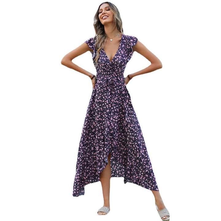 Damen Maxikleid mit floralem Muster Drune