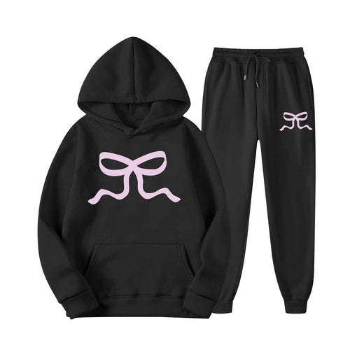 Damen lässiger Hoodie und Jogginghose Set Drune