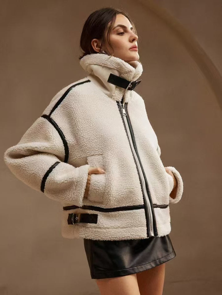 Damen Steppjacke mit hohem Kragen und Taschen Drune