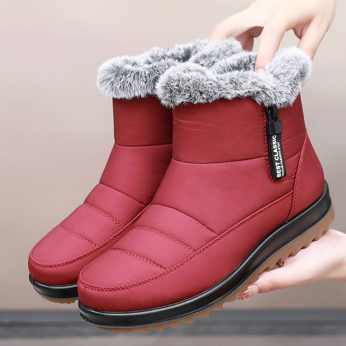 Drune | Damen Winter Wasserdichte Warme Baumwollstiefel