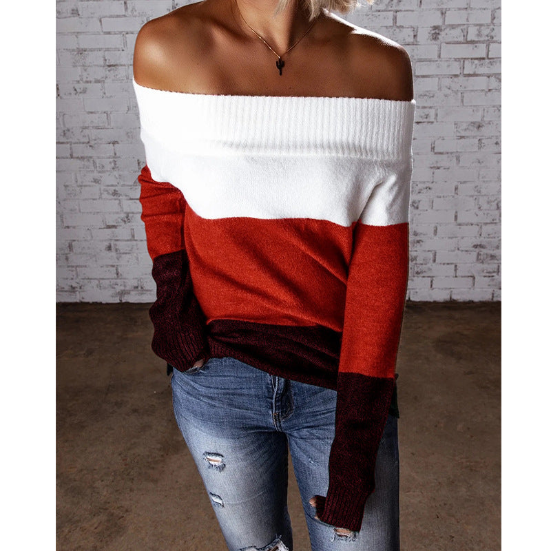 Damen Off-Shoulder Pullover Drune