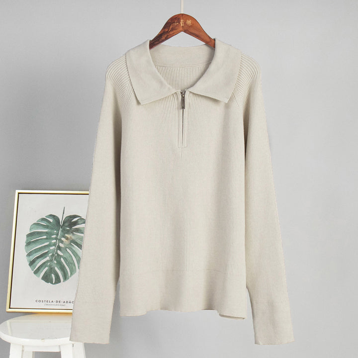 Damen Rippstrickpullover aus weichem Baumwollmix Drune