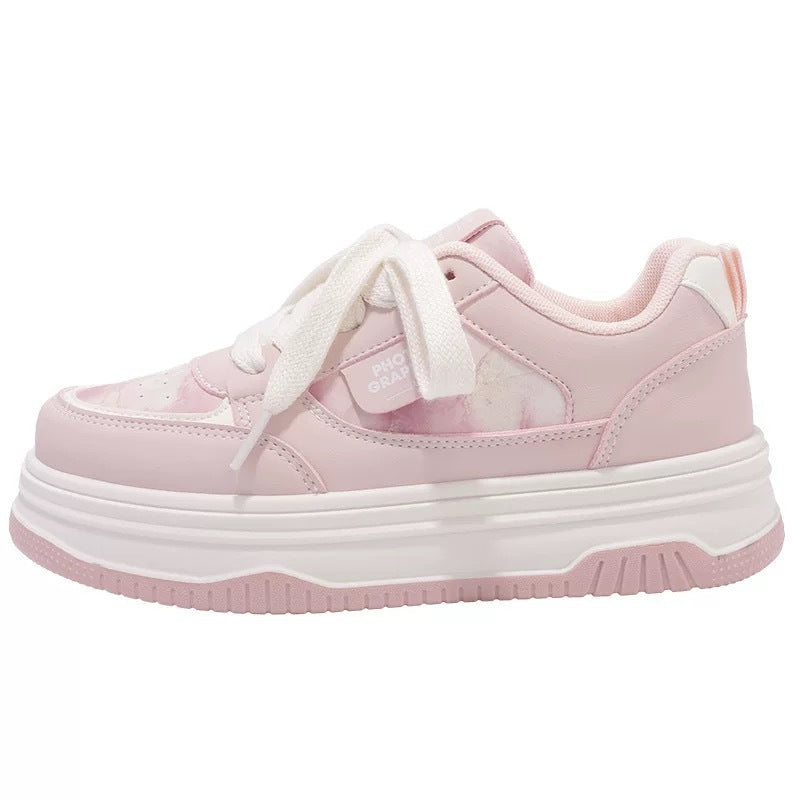 Damen Trendige Plateau-Sneaker mit komfortabler Dämpfung und modischer Silhouette Drune