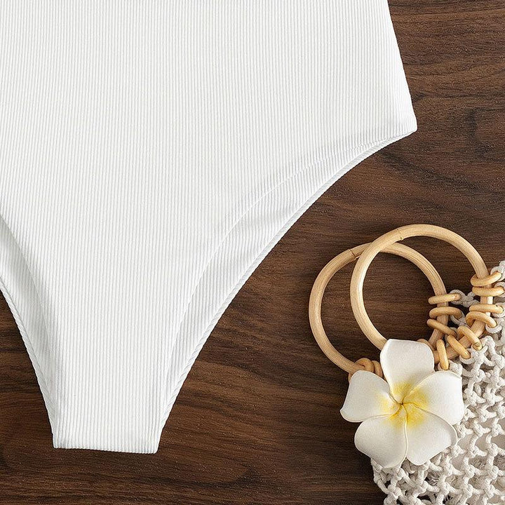 Damen Bandeau-Bikini mit verstellbarem Höschen und raffiniertem Design Drune