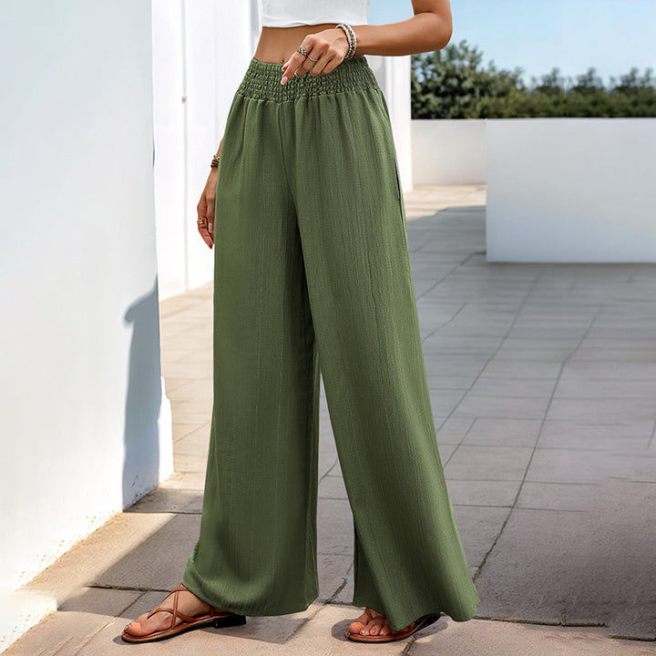 Damen weite Sommerhose mit elastischem Bund und komfortablem Schnitt Drune