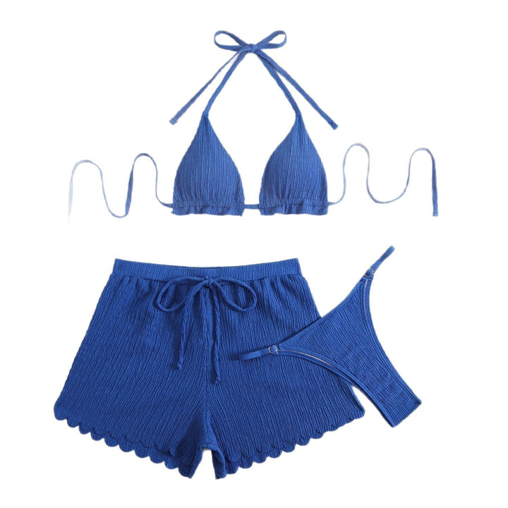 Damen Bikini-Set mit hohem Bund und sanfter Raffung Drune
