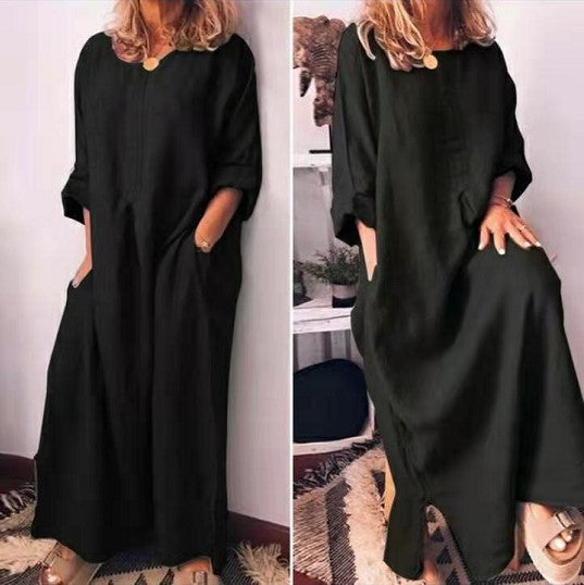 Damen Leichtes Sommerkleid Drune