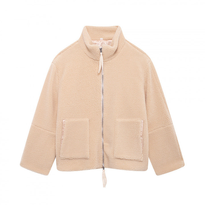 Damen kuschelige Fleecejacke Drune