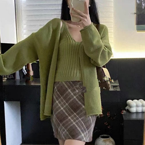 Damen Kuschelige Strickjacke mit sanfter Textur und lässigem Schnitt Drune