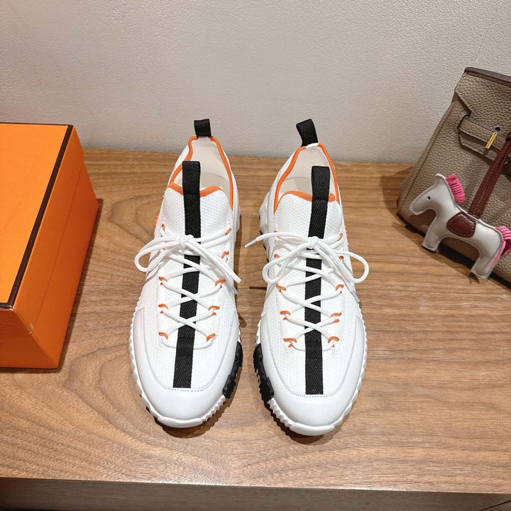 Damen Sportliche Sneakers mit elastischer Strickoberfläche und rutschfester Sohle Drune