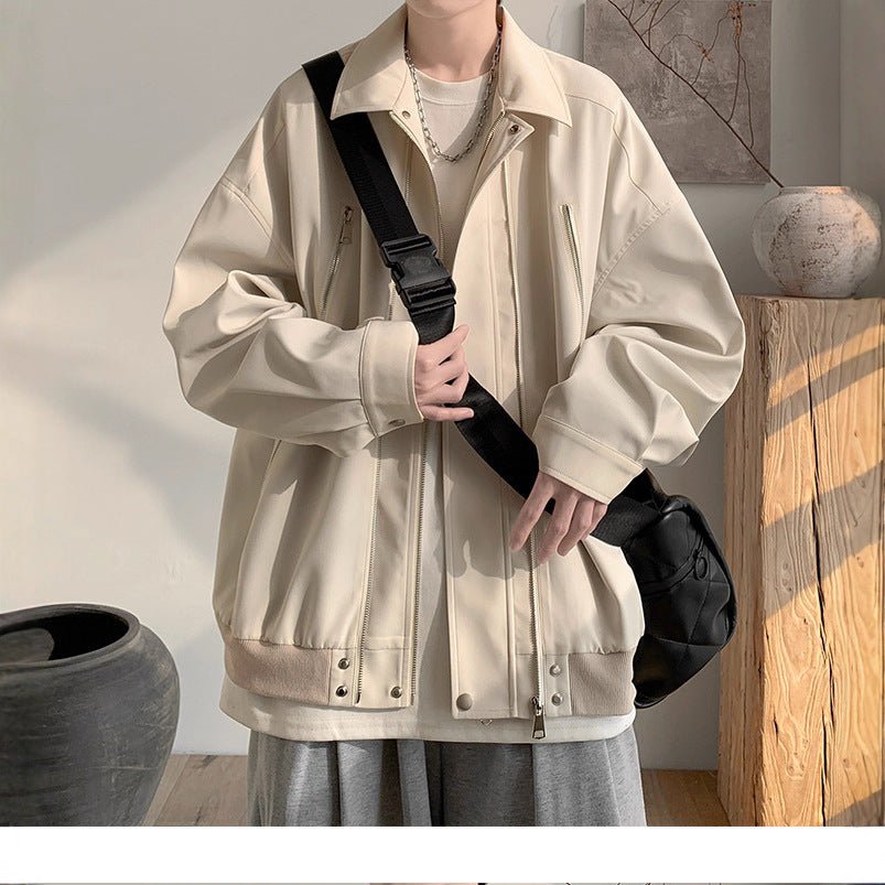 Damen Oversized Jacke mit innovativem Reißverschluss und lässigem Schnitt Drune