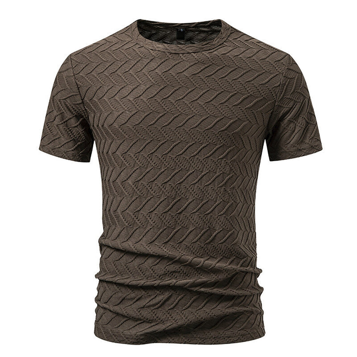 Herren modisches T-Shirt mit strukturiertem Design Drune