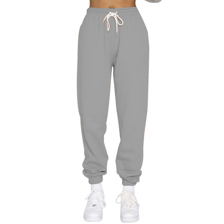 Damen Komfortable Jogginghose mit verstellbarem Bund und elastischen Bündchen Drune