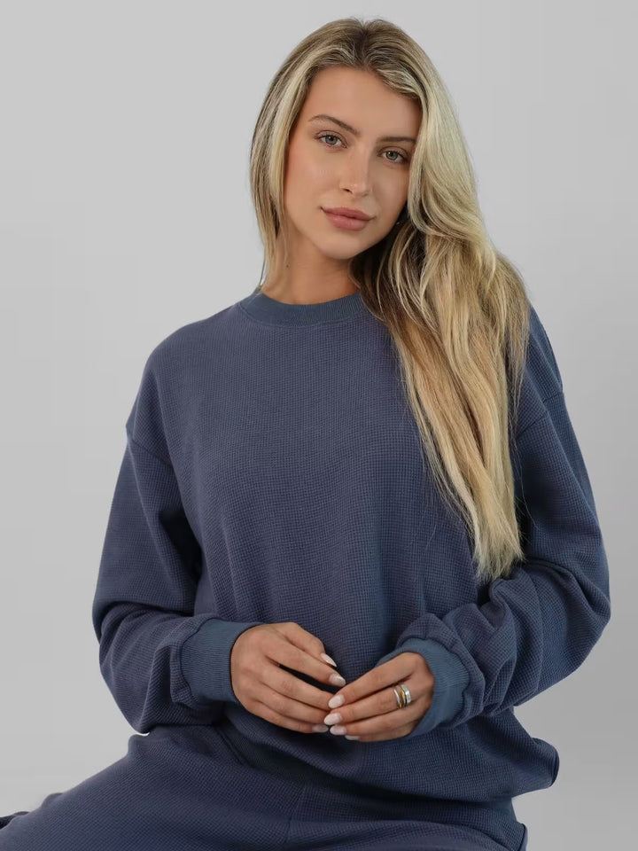 Damen lässiger und bequemer Sweatshirt-Lounge-Set Drune