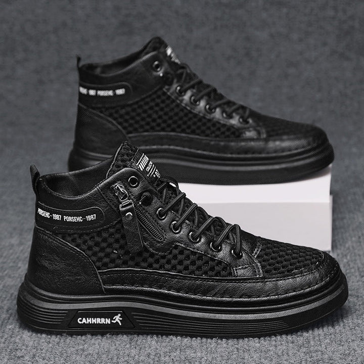 Damen High-Top Sneakers mit atmungsaktivem Netzdesign und dämpfender Sohle Drune