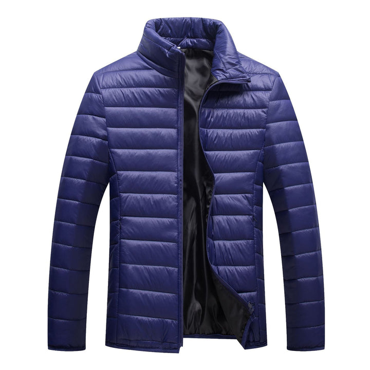 Drune | Herren Winter Steppjacke mit vorderem Reißverschluss und Stehkragen
