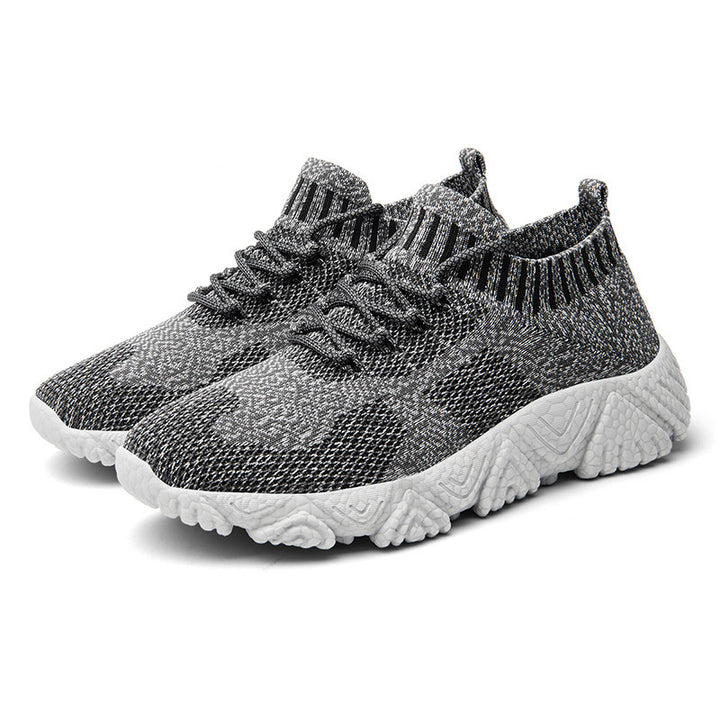 Unisex nan urbaner Strick-Schlupfsneaker mit sockenhaftem Schaft und markanter Profilsohle Drune