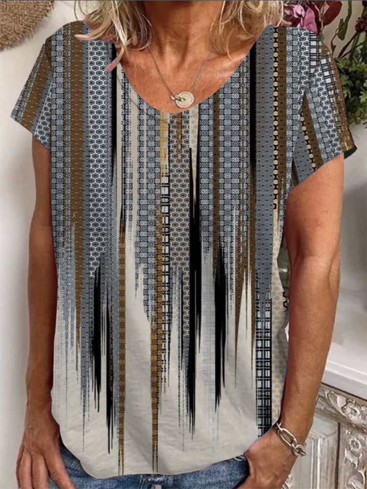 Damen T-Shirt mit einzigartigem Mandala-Design Drune