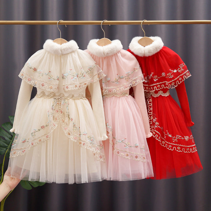 Damen Spitzenbesetztes Festkleid Drune