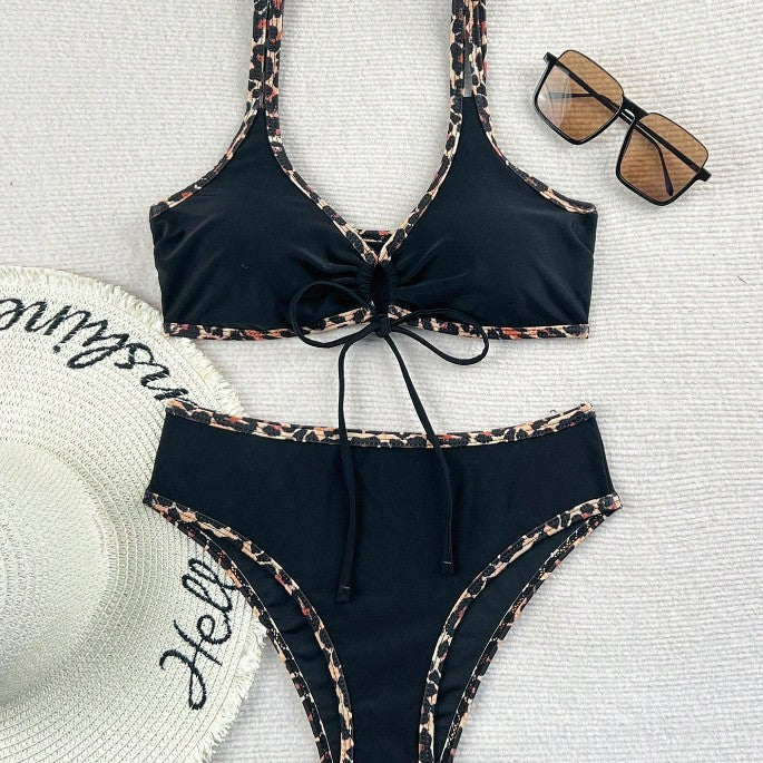 Damen Tiermotiv Bikini-Set mit verstellbaren Trägern Drune