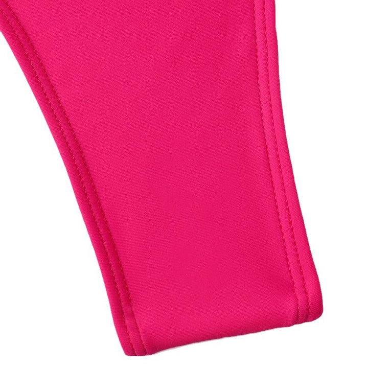 Damen V-Ausschnitt Badeanzug mit schmalen Trägern Drune