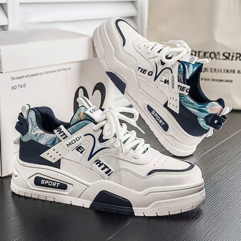 Damen Sportliche Chunky Sneakers mit atmungsaktiver Oberflächenstruktur und dämpfenden Elementen Drune