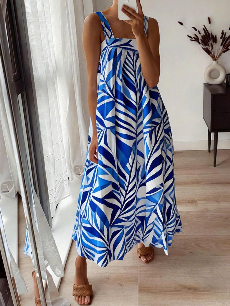Damen Maxikleid mit floralem Muster und luftiger Passform Drune