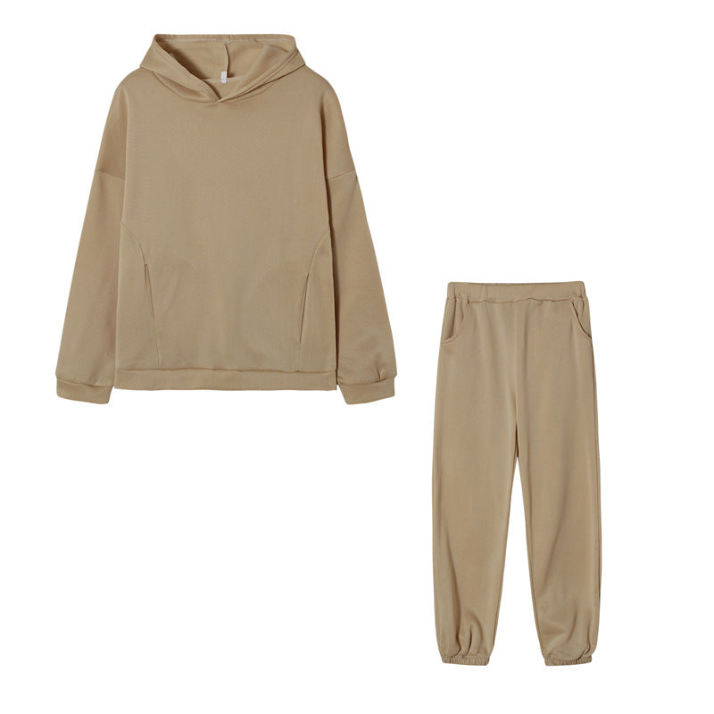 Damen Freizeit-Hoodie und Jogginghose Set Drune