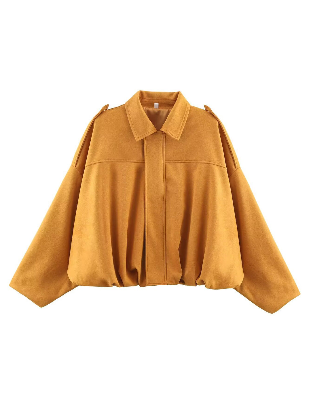 Damen Oversized Wildleder Utility Jacke Drune
