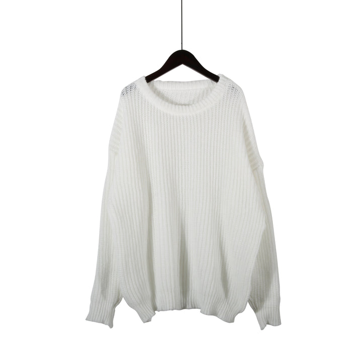 Damen Grobstrickpullover mit oversized Schnitt und lässigen Ärmeln Drune