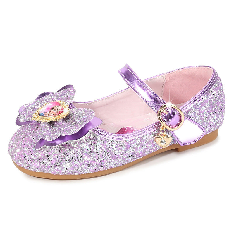 Mädchen Glitzernde Ballerinas mit Blumendekor Drune