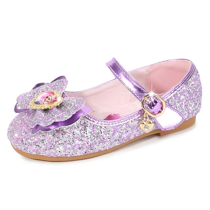 Mädchen Glitzernde Ballerinas mit Blumendekor Drune