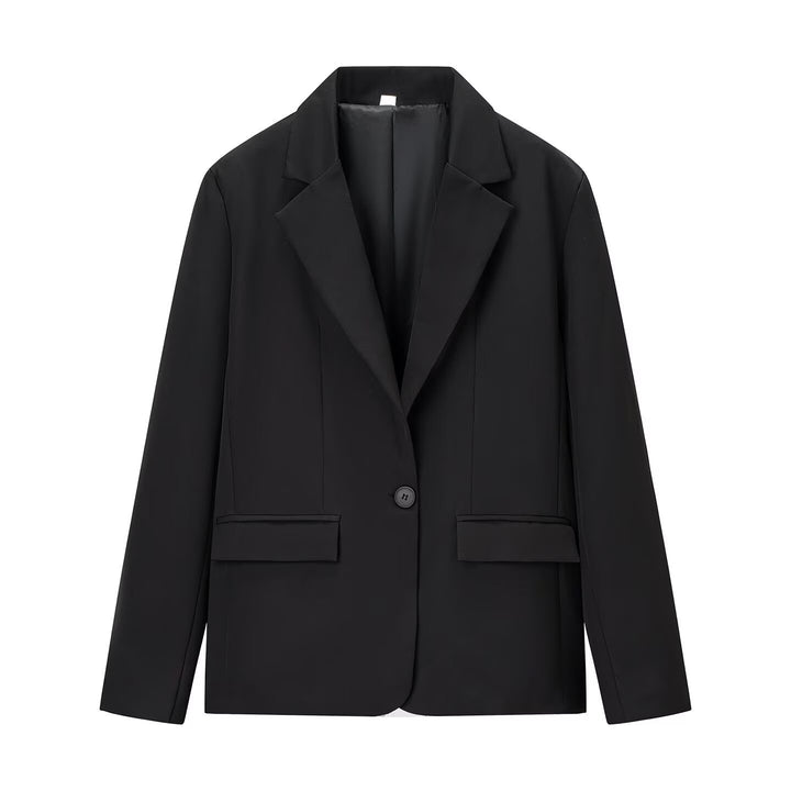 Damen elegantes Business-Set mit Blazer und weitem Hosen Drune