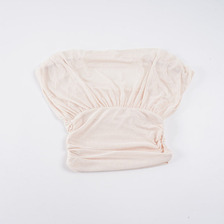 Damen Cropped Oberteil mit raffinierten Rüschendetails Drune